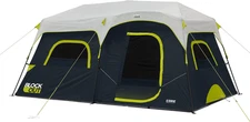 CORE Blackout Instant Cabin Tent | Large Family Pop up Dark Room Tent with Easy 