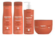 Arvensis Natural Curls Hair Care Kit 4pc Hydration Definition Frizz Control