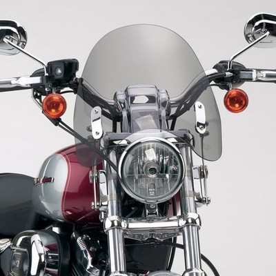 SWITCHBLADE  DEFECTOR  QUICK RELEASE WINDSHIELD~ N21918 ~ LIGHT GRAY ~ 38% TINT