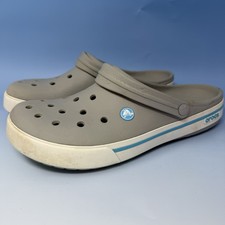 Crocs Classic Men's Sz 11 M Rubber Clogs Slip On Clogs Crossband Gray
