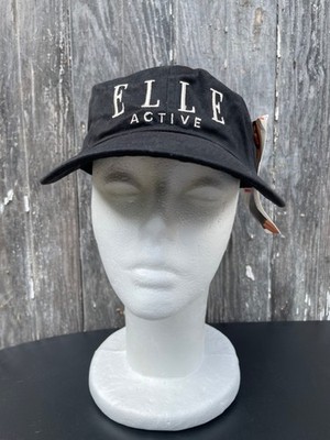 VTG ELLE Active fashion magazine black baseball hat cap NWT 1990s NOS
