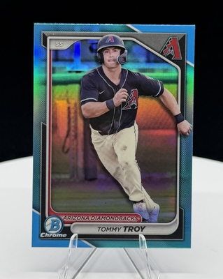 #ad Tommy Troy 2024 Bowman Draft Chrome Sky Blue Refractor AZ Rookie $2.99