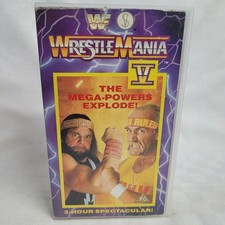 WWE WRESTLEMANIA 5 VHS WRESTLING VIDEO TAPE VINTAGE WWF TESTED AND WORKS GREAT