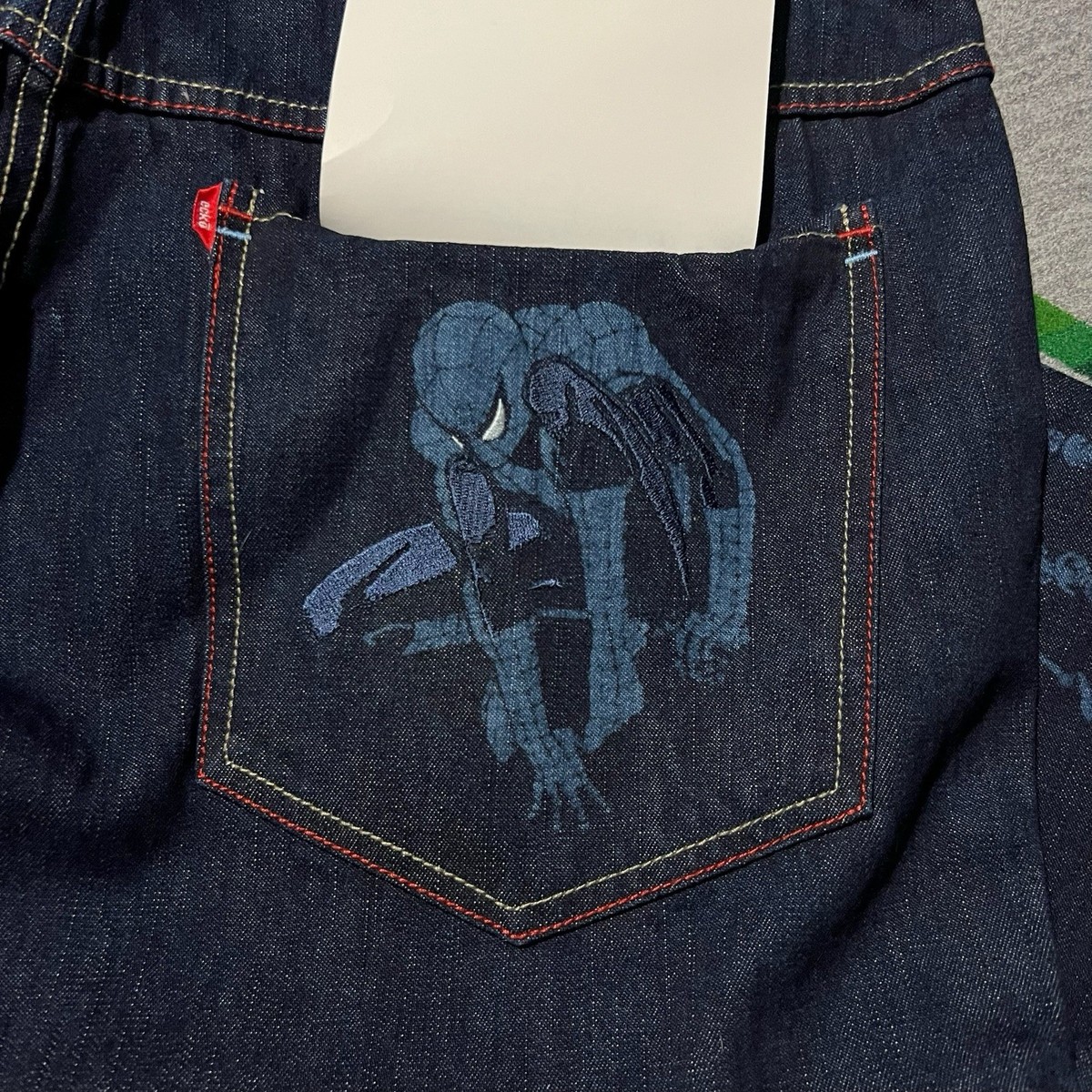 Vintage Ecko Unltd Spider-Man Denim Jeans Mens 40 Marvel Graphic