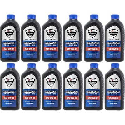 Exmark 135-2566 Engine Oil 10W-30 Full Synthetic Quart Bottle 12 Pack