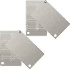 Hotop 4 Plates Steel Wallet Crypto Standard, Stainless Classic Color