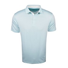 New Head Golf Solid Polo Ocean/White Medium