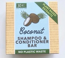 5x XHC Coconut Shampoo & Conditioner Bar, 97% Plant Based 60g No Plastic Waste 1