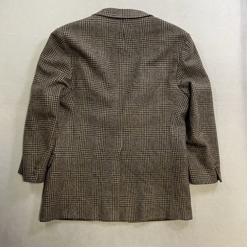 Orvis Sport Coat Blazer Mens 44R Brown Tweed Plaid Lambs Wool Merino Wool Blend - Picture 2 of 9