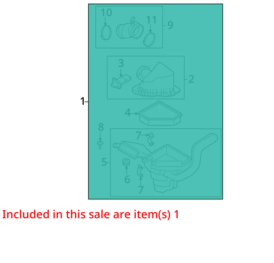 Air Cleaner 2.0L DOHC Standard Emissions Fits 10-11 FOCUS 2519265 Foto 3 de 4
