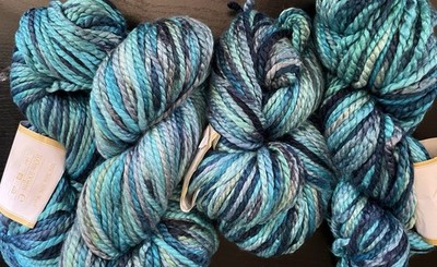 Colinette Hand Dyed Byzantine Yarn 4 100g Skeins Of Colorway Jay