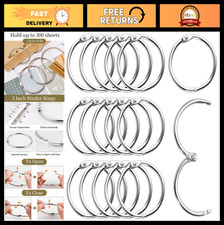 50 Pack 3 Inch Binder Rings, Heavy Duty Loose Leaf Metal Rings for Crafts