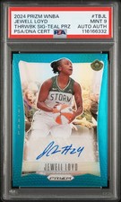 2024 TEAL PRIZM #TBJL JEWELL LOYD 17/35 PSA 9 AUTO AUTHENTIC