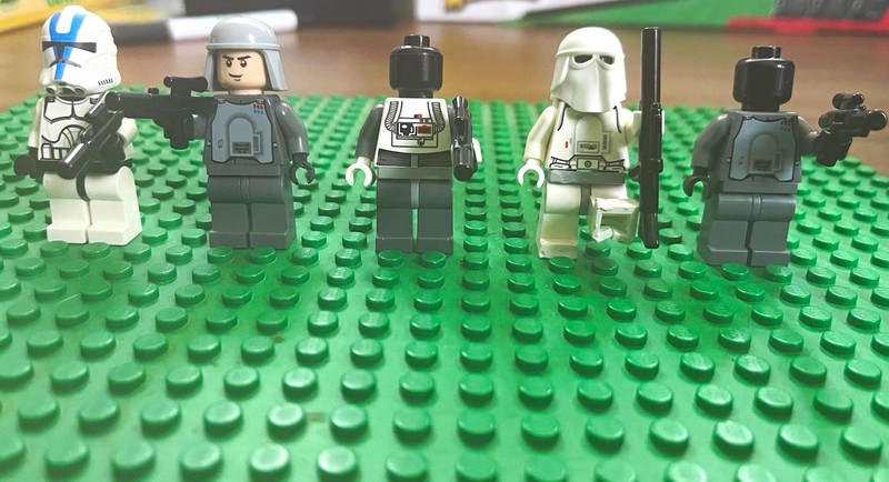 LEGO Star Wars Minifigure Lot of 5 Clone Trooper & Imperial Troopers