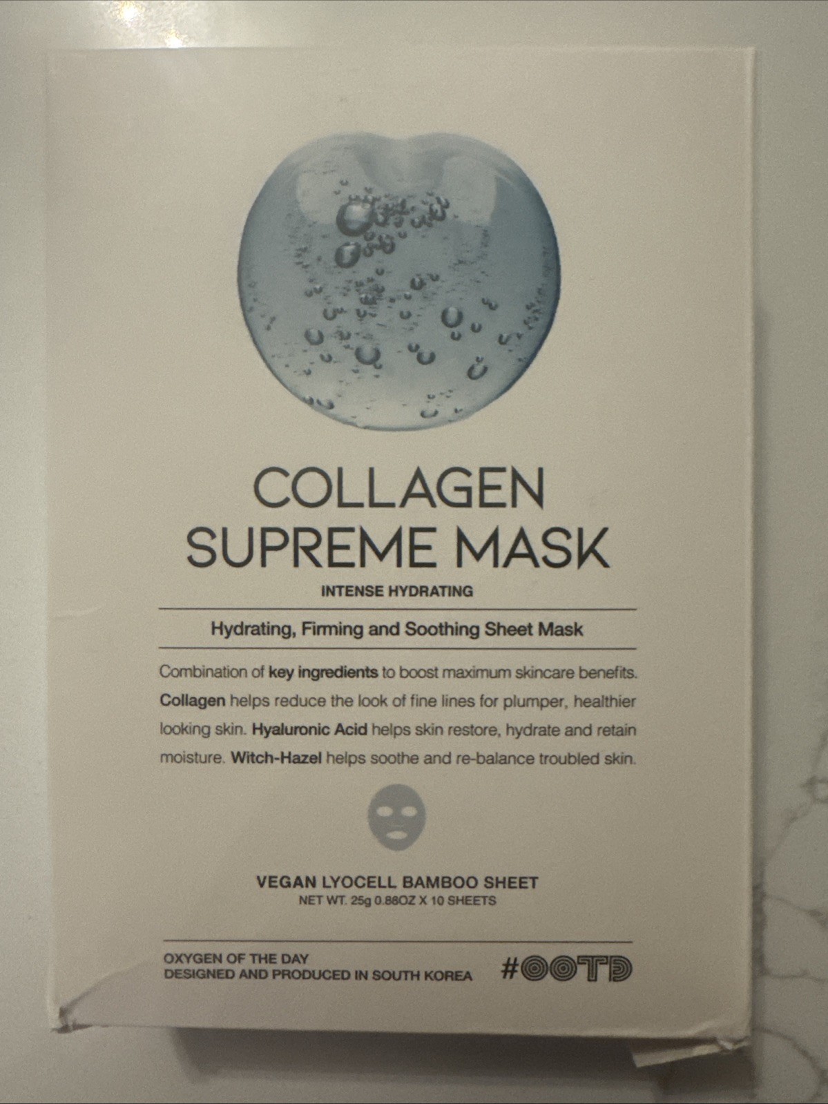 Collagen Supreme Mask Hydrating Firming Soothing 5 Packs 10 Masks Each