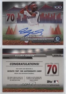 2024 Bowman Bowman Scouts Top 100 Auto /99 Elijah Green #BTPA-70 Auto