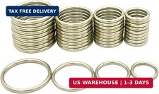 40pcs 4 Sizes O Rings Welded Strong Metal Heavy Duty Round Ring for Pet Collars