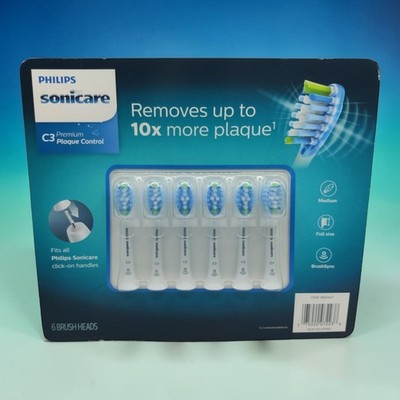 Philips Sonicare C3 Premium Plaque Control Toothbrush Heads HX9046/71  (6 Pack)