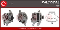Casco Lichtmaschine Generator 150A Passend FüR Ford Focus Iii DM2