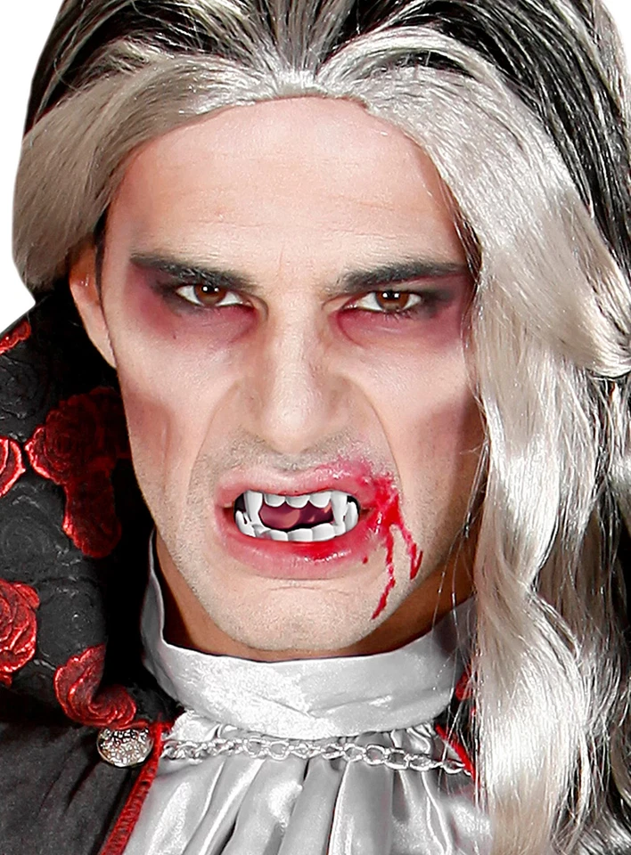 Dent de vampire en plastique - Dents de vampire pointues en plastique - le - Photo 3/4