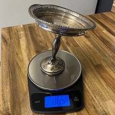 Sterling Silver Pedestal Dish Weighted #903