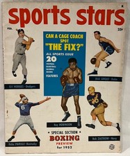 Vintage February 1952 Sports Stars Magazine Sugar Ray Robinson Gil Hodges