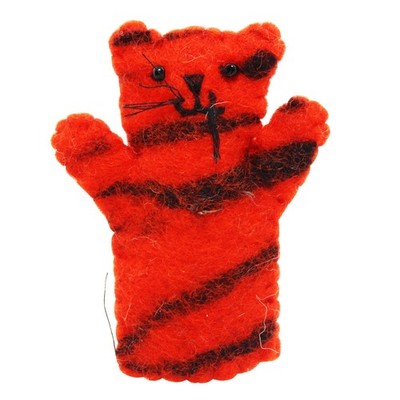 Fingerpuppe aus Filz Roter Tiger