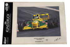 Kunstdruck Michael Schumacher Benetton Hockenheim 1993, OVP Dispo