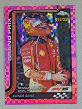 2025 Topps Chrome F1 Carlos Sainz GP Winners #/250 Ferrari F1 #124
