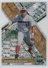 2019 Panini Elite Extra Edition Status Emerald Die-Cut 23/49 Aaron Schunk 0q3
