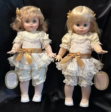 2 VTG 1978 Eugene Doll Co GOLDEN DREAMS Girl Dolls 18” Yellow Gold Outfits TAGS