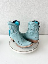 Lane COSSETTE Mujer Azul Botín Vaquero Vaquera Western Botines Punta Corta 8.5