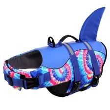 Dog Life Jacket - Pet Safety Vest for Swimming  Boating, Shark Life Jacket w...