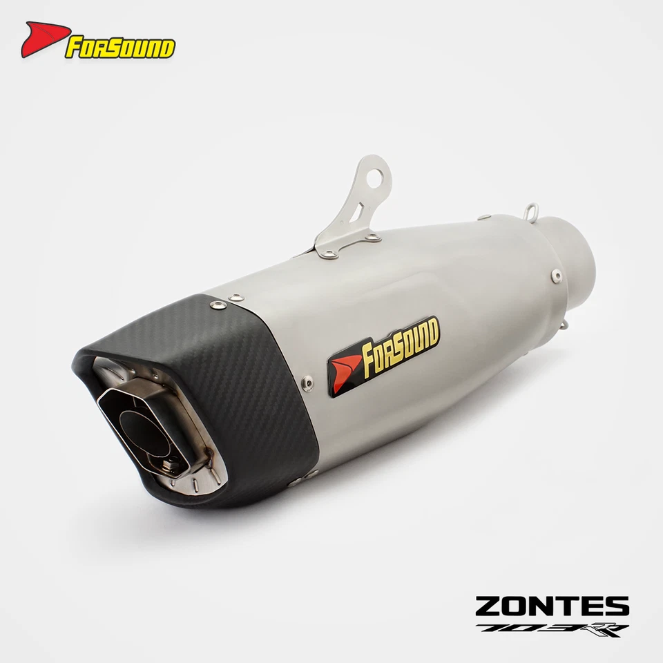 Full Exhaust System for Zontes 703RR (2024–2025) — Stainless Steel Header - Image 3 of 4