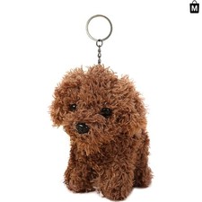 Adorable 5-Inch Stuffed Dog Keychain - Ideal Backpack Clip for Kids