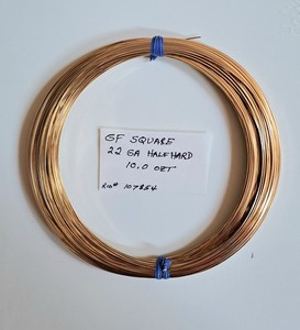 Yellow 14/20 (14KT) Gold Filled Wire Square 22 Gauge 10 Ozt Jewelry Wrapping