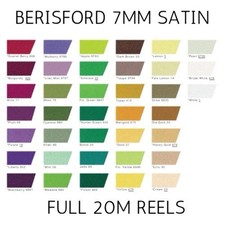 Berisfords Double Satin Ribbon 7mm full 20m reels