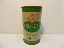 KRUGER CREAM ALE FLAT TOP BEER CAN~KRUGER, NEW YORK, N.Y.