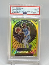 2021 Ja Morant Tunnel Vision Electric Etch Yellow Flood PSA 10 GEM MT POP 1