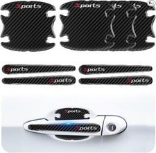 8PCS Car Door Handle Protector, Carbon Fiber Car Door Handle Scratch Protector,