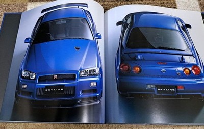 Nissan Skyline R34 GTR Car Catalog Near Mint Japan OEM Manual Rare