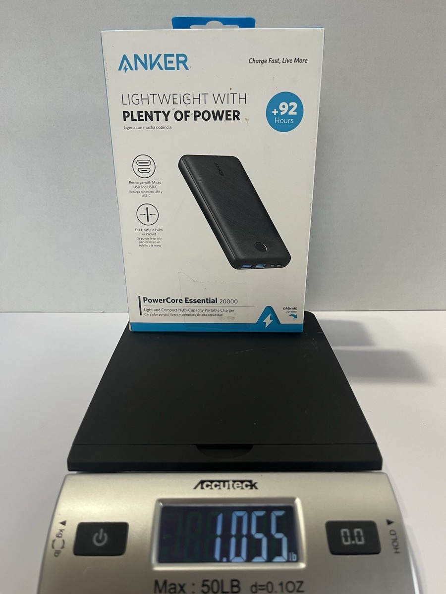 Anker PowerCore Essential 20000mAh Power Bank Black for sale