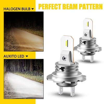 AUXITO LED High/Low Beam Conversion Kit H7 Bulbs 11000LM 6500K Super Bright CSP