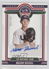 2022 Panini USA Baseball Stars & Stripes Blue Ink 444/499 Mason Russell Auto uk2