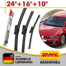 Für Bosch A555S Scheibenwischer vorne + hinten passend für VW Polo Polo Van UP