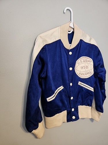 Vtg Rawlings 1950 Tackle Twill US ARMY Varsity Jacket Men S US ARMY/Panama Grail - Picture 2 of 24