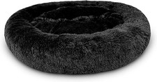 Dog Bed Donut Soft Large Plush Cat Beds For Calming Pet Anti Anxiety Washable UK