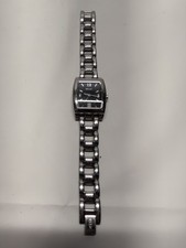 Relic by Fossil Women Watch ZR33480 Silver Tone Black Dial New Battery GUC