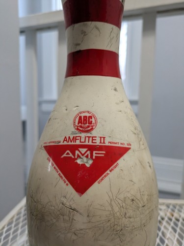 Spilla da bowling 15" vintage American Machine and Found AMFLITE II in legno di acero  - Foto 4 di 6