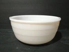 Vtg MCM General Electric Ribbed Milk Glass Mixer Bowl Handle Beehive Cottagecore